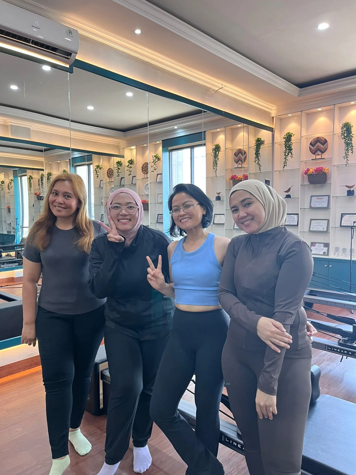 Liza Ariesta Pilates practice moment
